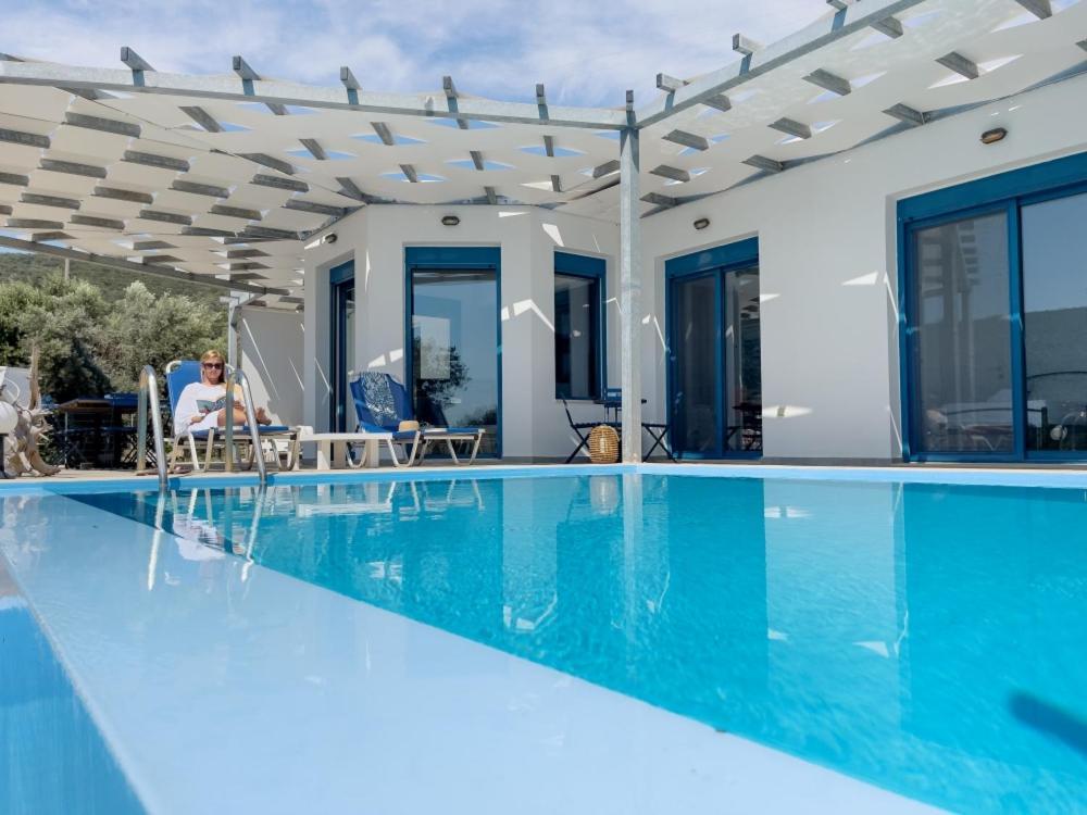 Zidanos Luxurious Sea Front Villa Marandokhórion Eksteriør bilde